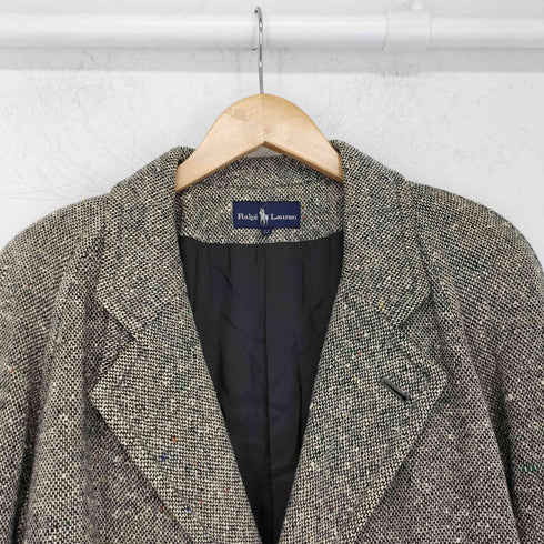 ラルフローレン RALPH LAUREN 90s ネップ ウールチェスターコート レディース JPN:11号 11