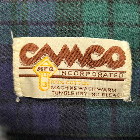 カムコ CAMCO ブラックウォッチ コットンネルシャツ メンズ