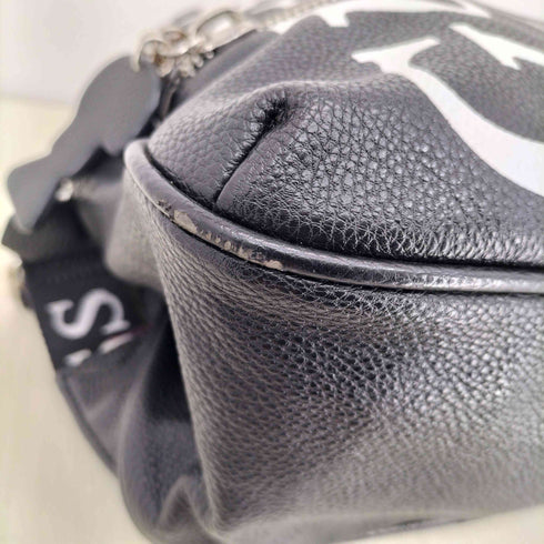 ゲス GUESS ロゴプリント レザーバックパック メンズ