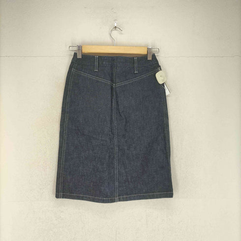 アニエスベー agnes b. 90s- フロントボタンフライデニムスカート レディース 36