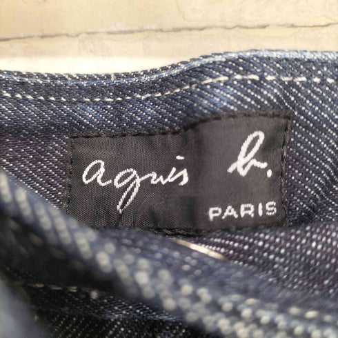 アニエスベー agnes b. 90s- フロントボタンフライデニムスカート レディース 36