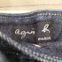 アニエスベー agnes b. 90s- フロントボタンフライデニムスカート レディース 36