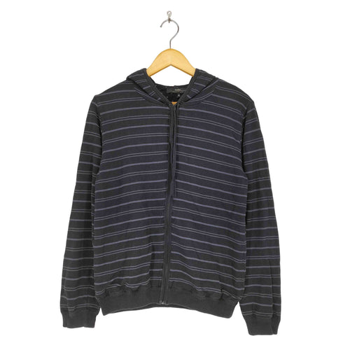 マックスマーラウィークエンド MAX MARA WEEKEND ボーダー柄ニットジップパーカー レディース XL