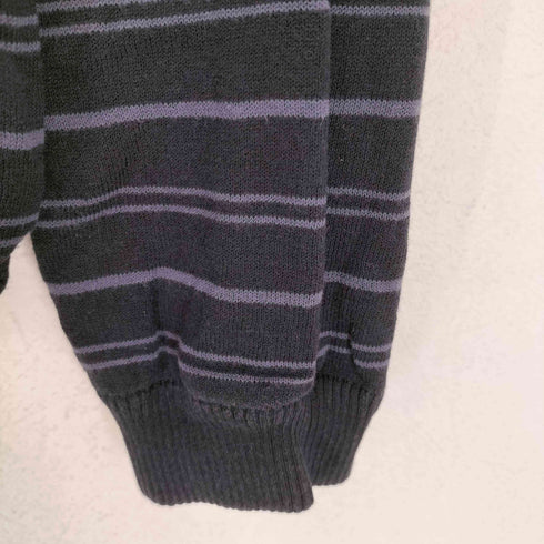 マックスマーラウィークエンド MAX MARA WEEKEND ボーダー柄ニットジップパーカー レディース XL