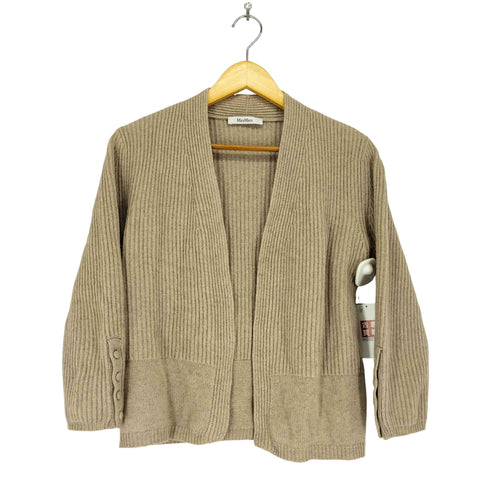 マックスマーラ MAX MARA ボタンレスリブニットカーディガン レディース