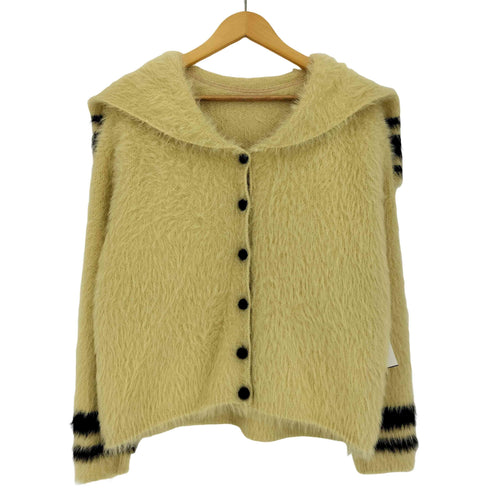 imakokoni セーラーカラー ライン シャギーニット カーディガン レディース JPN:M