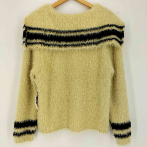 imakokoni セーラーカラー ライン シャギーニット カーディガン レディース JPN:M