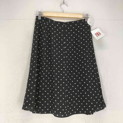 マックスマーラ MAX MARA 銀タグ ドット柄シルクスカート レディース 40