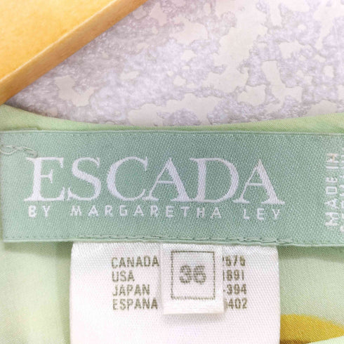 エスカーダ ESCADA 総柄シルクボディスーツ レディース 36