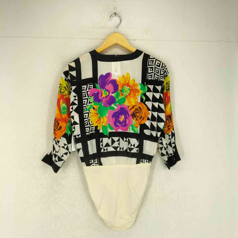 エスカーダ ESCADA 花柄シルクボディスーツ レディース 36
