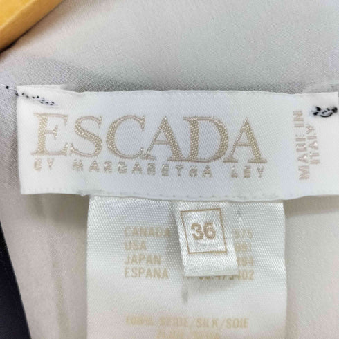 エスカーダ ESCADA 花柄シルクボディスーツ レディース 36