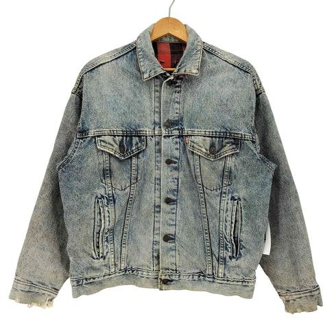 リーバイス Levis 90s USA製 ボタン裏527 70417 0819 裏地ネルシャツ デニム トラッカージャケット メンズ