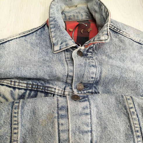 リーバイス Levis 90s USA製 ボタン裏527 70417 0819 裏地ネルシャツ デニム トラッカージャケット メンズ