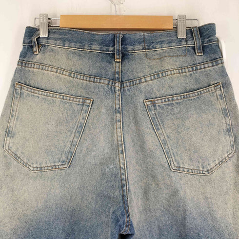 ザラ ZARA バギー フィット USED加工 デニム ショート パンツ メンズ FR:38-40