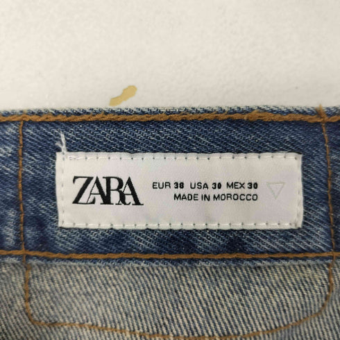 ザラ ZARA バギー フィット USED加工 デニム ショート パンツ メンズ FR:38-40