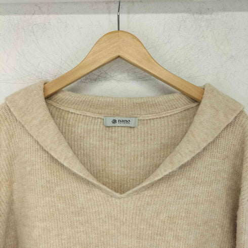 ナノユニバース NANO universe セーラーカラーニットプルオーバー レディース FREE