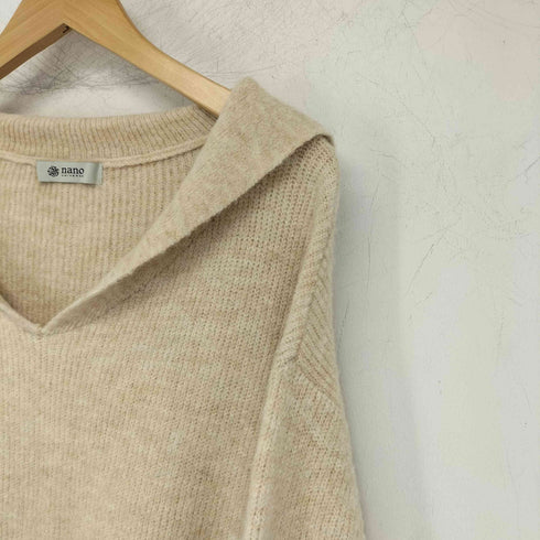 ナノユニバース NANO universe セーラーカラーニットプルオーバー レディース FREE