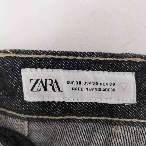 ザラ ZARA レーザープリント デニム ショーツ メンズ FR:38-40