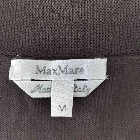 マックスマーラ MAX MARA 銀タグ リボンシャーリング ノースリーブニット レディース M