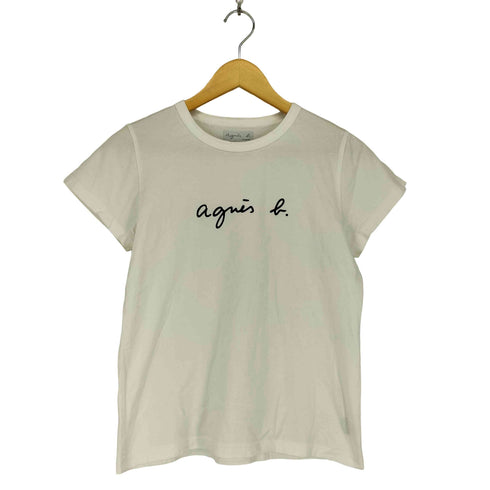 アニエスベー agnes b. フロントロゴプリントクルーネックTシャツ レディース 2