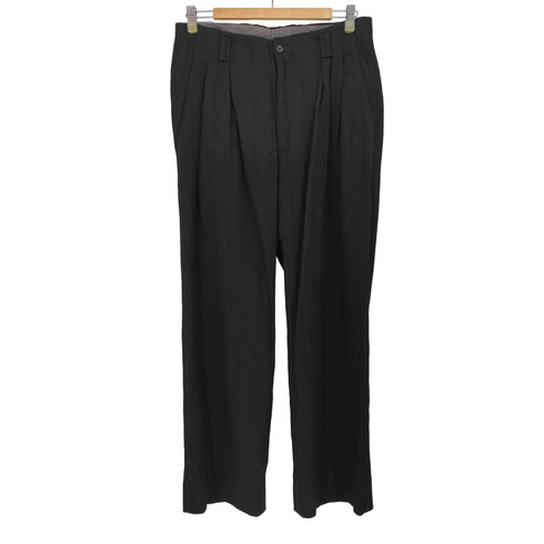 メンズティノラス MENS TENORAS ウール レーヨン プリーツ 2タック ワイド スラックス メンズ JPN:L