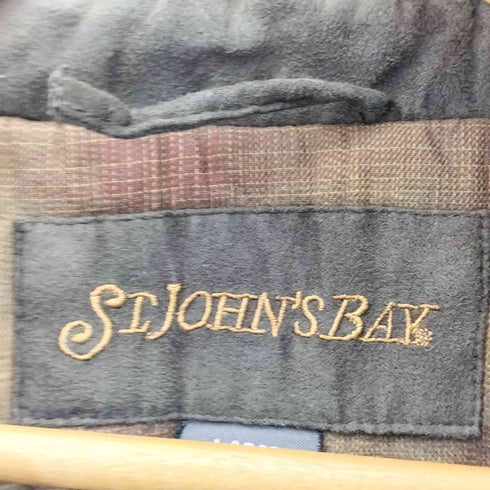 セントジョンズベイ STJOHNS BAY 90-00s 裏地キルティング ピーチスキン ジップアップジャケット メンズ import:L