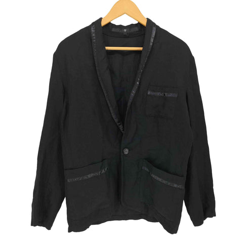 ノーアイディー NO ID. リネン パイピングライン 1B テーラード ジャケット メンズ JPN:2