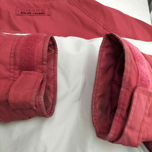 チャップスラルフローレン CHAPS RALPH LAUREN 00s ロゴ刺繍 比翼ジップ ツートン 中綿ブルゾン メンズ import:L