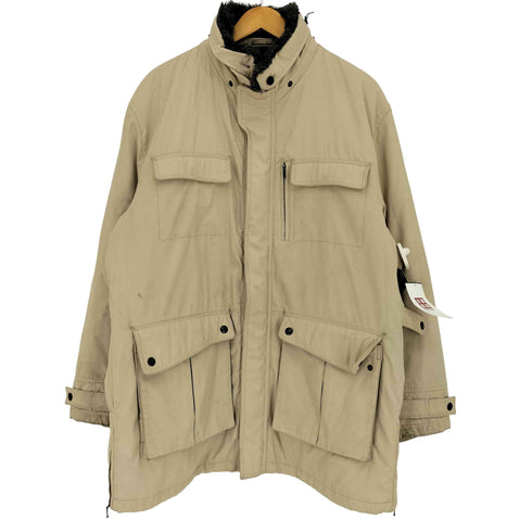チャップスラルフローレン CHAPS RALPH LAUREN 90-00s 襟ファー サイドジップ マルチポケット 比翼ジップアップジャケット メンズ import:XL