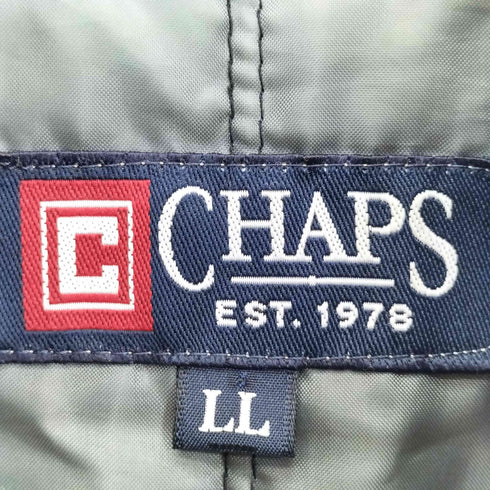チャップスラルフローレン CHAPS RALPH LAUREN 90-00s 襟ファー サイドジップ マルチポケット 比翼ジップアップジャケット メンズ import:XL