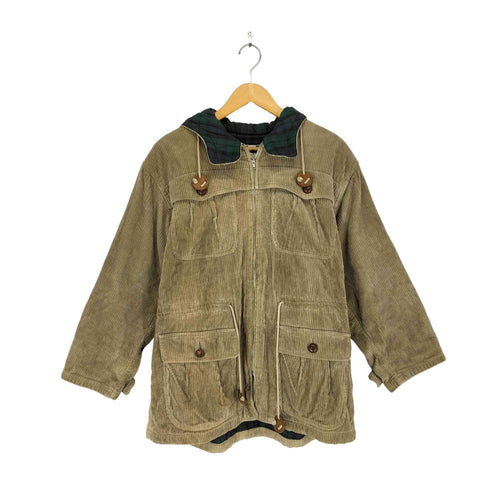 コーデュロイ胡桃ボタンマウンテンジャケット メンズ