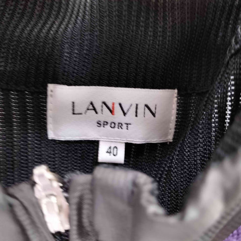 ランバン LANVIN ボーダー ニット ベスト メンズ US:40