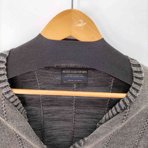 ニコルクラブフォーメン NICOLE CLUB FOR MEN Y2K スキッパーニット メンズ FREE