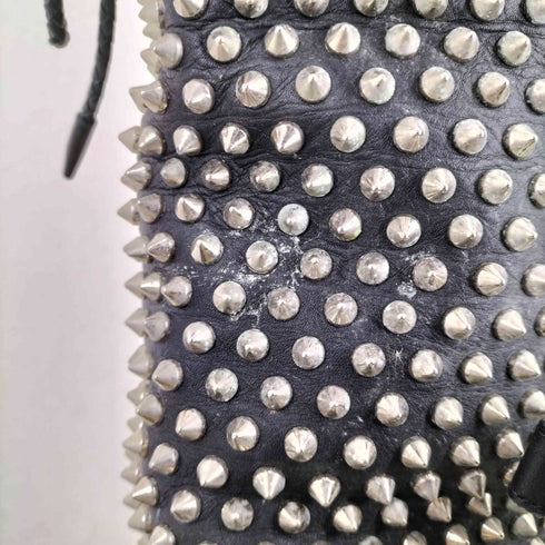 クリスチャンルブタン CHRISTIAN LOUBOUTIN スパイクスタッズ レザーブーツ メンズ EUR:44