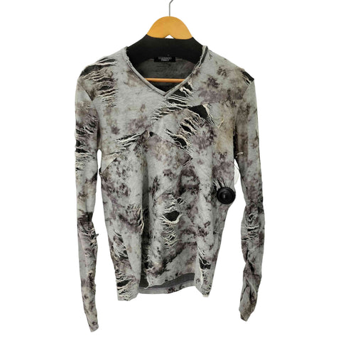 トルネードマート TORNADO MART ダメージ加工 Vネックカットソー メンズ