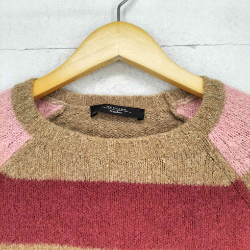マックスマーラ MAX MARA ボーダー柄ラグランスリーブニット レディース