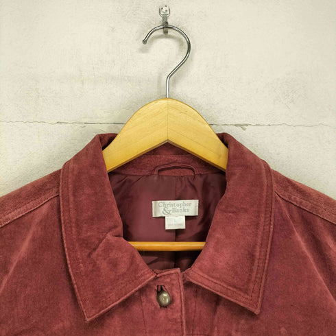 Christophor&Banks スウェードレザージャケット レディース import:L