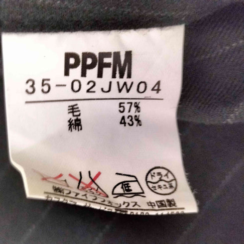 ピーピーエフエム PPFM ストライプ 3Bロングジャケット メンズ JPN:L