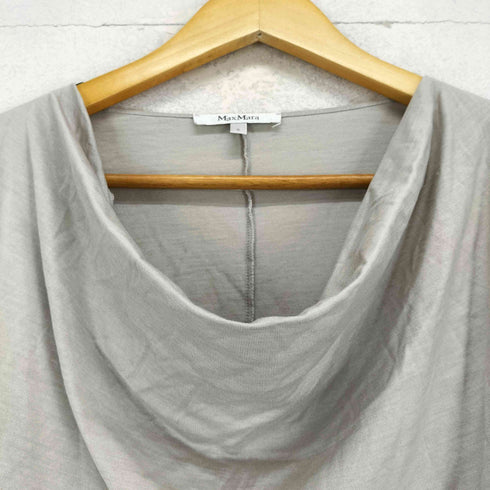 マックスマーラ MAX MARA ドレープネック七分袖カットソー レディース S