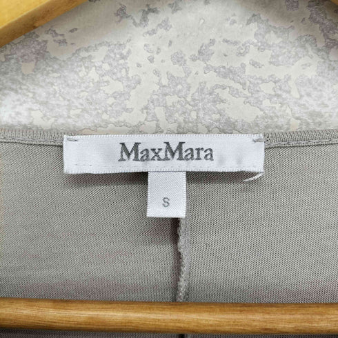 マックスマーラ MAX MARA ドレープネック七分袖カットソー レディース S