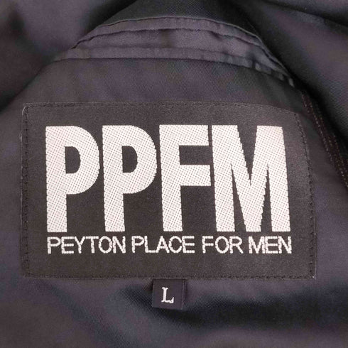 ピーピーエフエム PPFM ウール100% ストライプ 3Bテーラードジャケット メンズ JPN:L