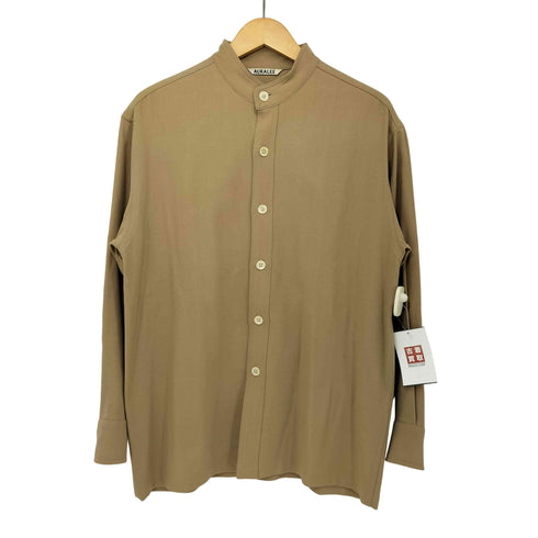 オーラリー AURALEE 19AW HARD TWIST W BARATHEA SHIRTS ハード ツイスト ダブル バラシア メンズ