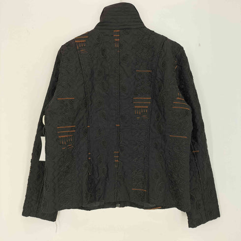 Chico’s 90-00s 比翼ジップ ジャガード刺繍 ジップアップジャケット レディース 2
