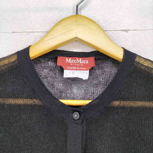 マックスマーラステュディオ MAX MARA STUDIO シースルーカーディガン レディース