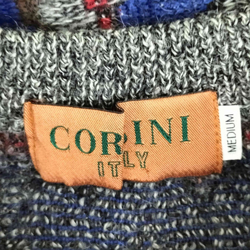 コルシーニ corsini 幾何学模様 総柄ニットセーター メンズ JPN:M
