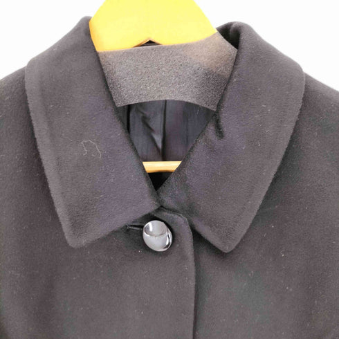 裏地シルク カシミヤ100% ステンカラーロングコート レディース JPN:M