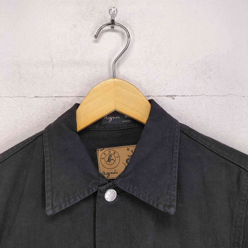 アニエスベー agnes b. ブラックデニムトラッカージャケット レディース JPN:1