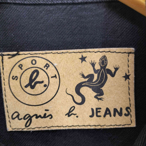 アニエスベー agnes b. ブラックデニムトラッカージャケット レディース JPN:1