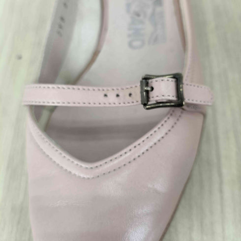 サルヴァトーレフェラガモ Salvatore Ferragamo MADE IN ITALY レザーバレエシューズ レディース 4 1/2