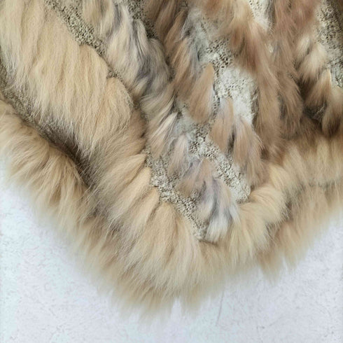 Real Rabbit ファーポンチョ レディース JPN:M